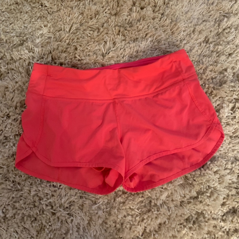Lululemon Pink Speed Shorts Size 4
